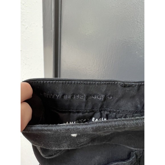 American Eagle Next Level Stretch Curvy High Rise Jegging Jeans Black Womens 10 - Picture 5 of 5